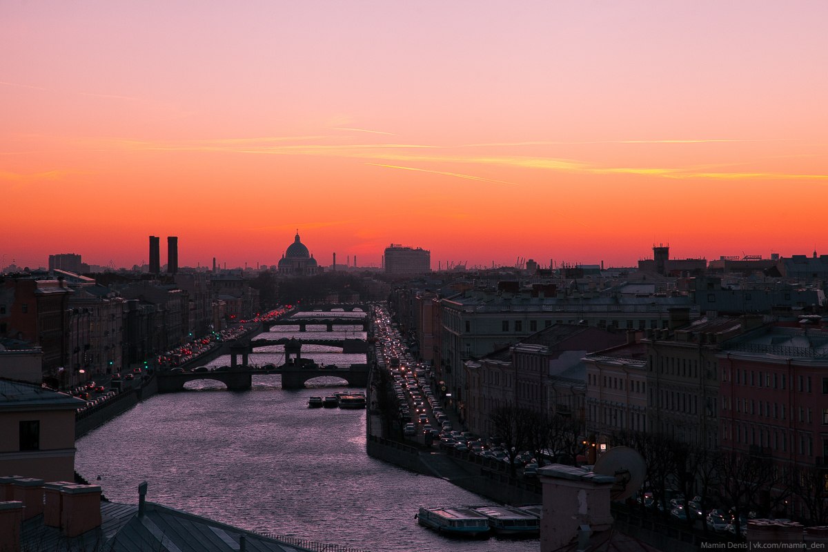 Закат над Фонтанкой Denis Mamin